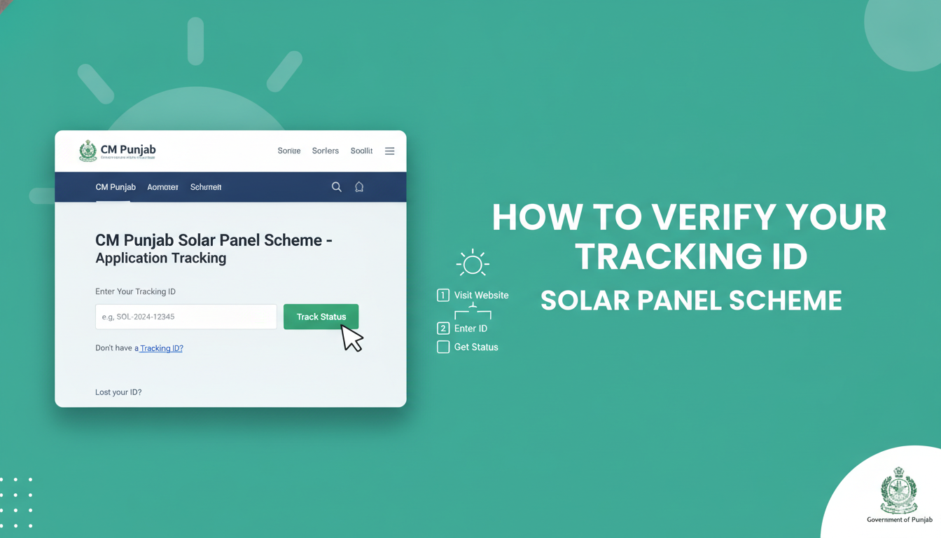 how to verify your tracking ID For Solar Panel Scheme